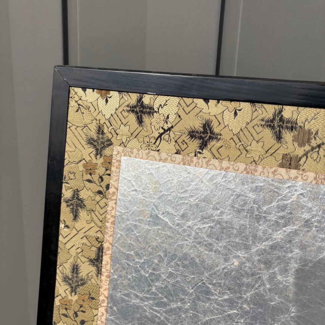 昭和レトロ 日本画 美人画 二曲屏風 白洋 落款あり 衝立 日本画家 白洋