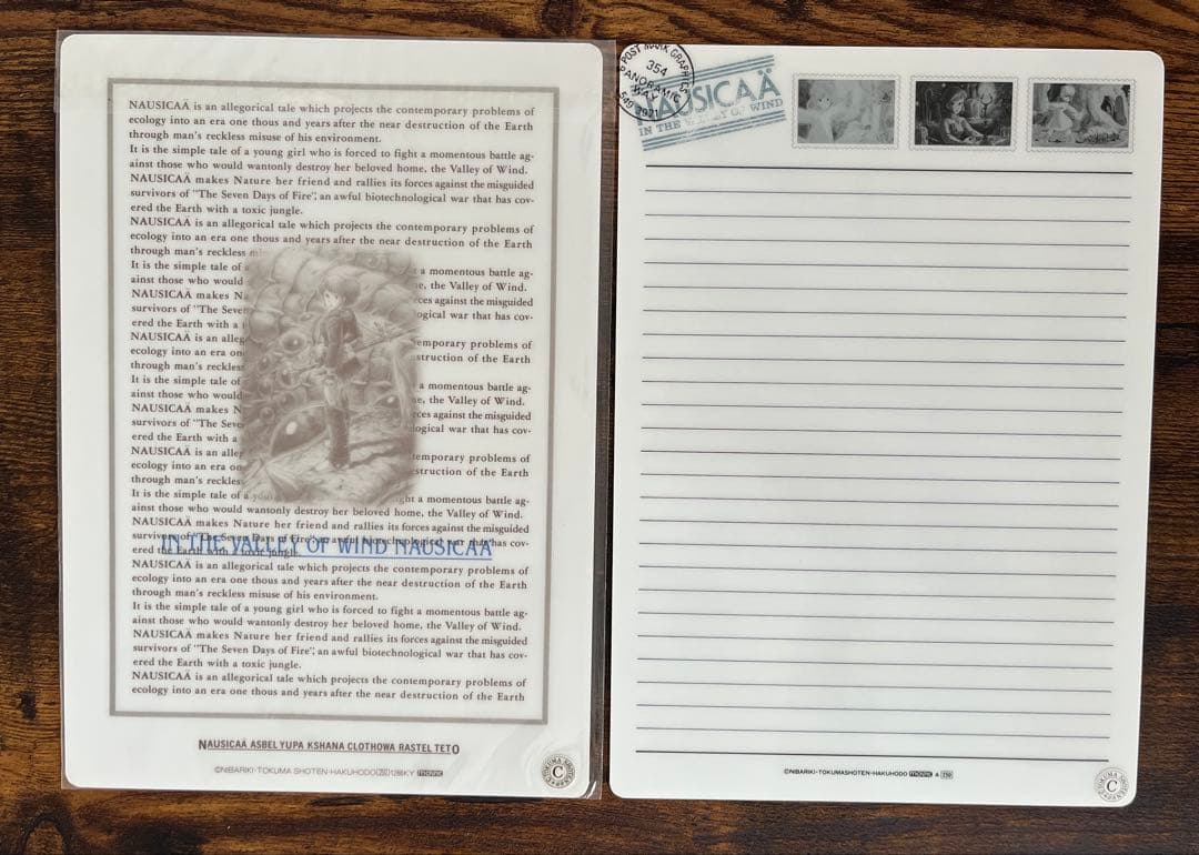 ジブリ 風の谷のナウシカ13点 【未使用】下敷き ペンケース バインダー