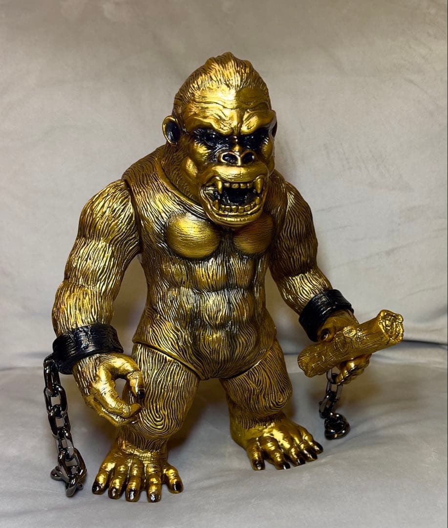 シカルナ工房　巨猿　インディーズソフビ　ワンオフ　ソフビ　ゴールド ワンオフ】シカルナ・工房 巨猿 大猿 ソフビ フィギュア 限定／野蛮人