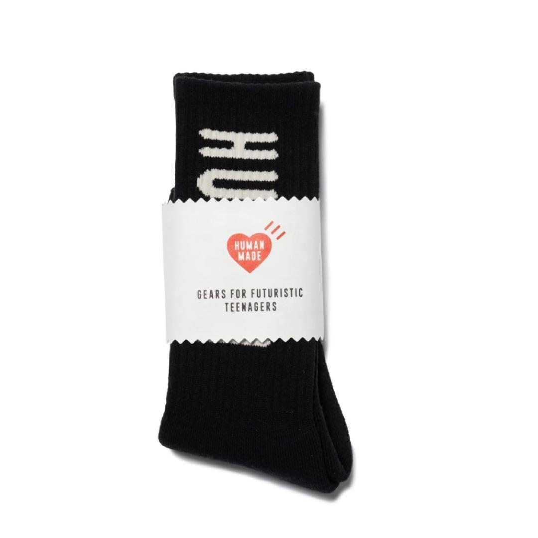 レッグウェア HUMAN MADE HM Logo Socks \"Black\"