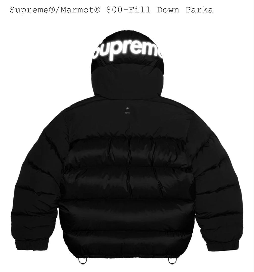 Supreme/Marmot 800-Fill Down Parka ブラック - メルカリ