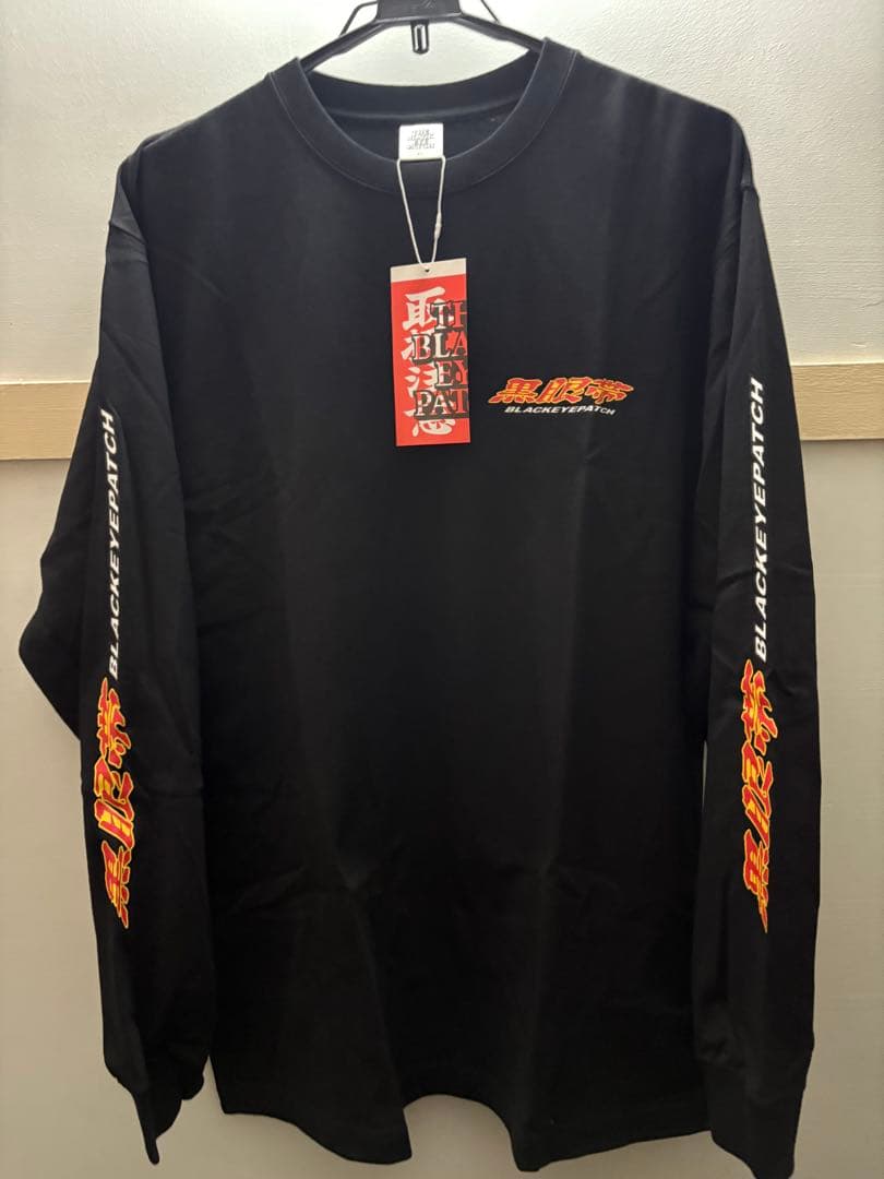 新品】ブラックアイパッチ 黒眼帯 ロングTシャツ/黒XL/ロンT - メルカリ
