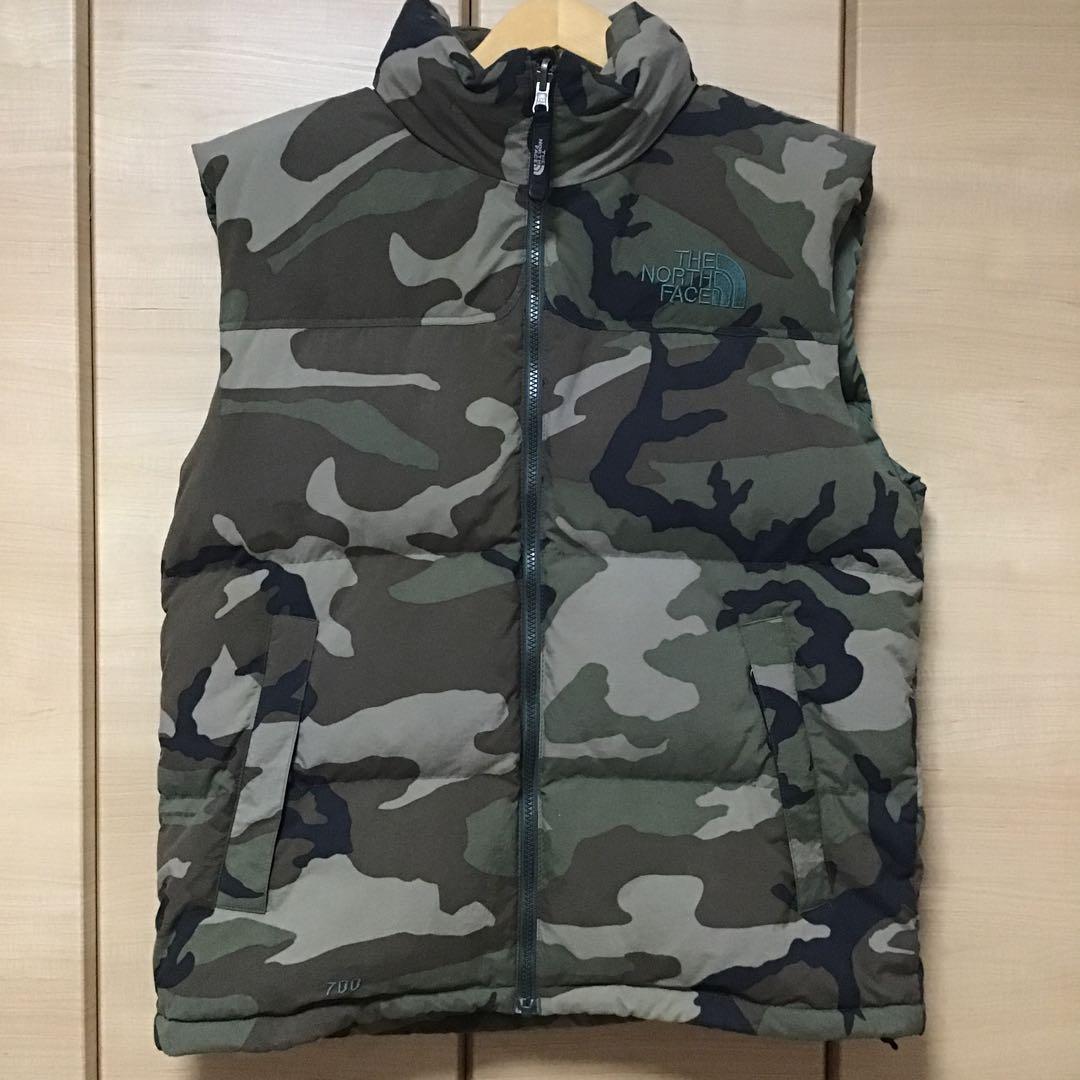 THE NORTH FACE 迷彩 ダウンベスト M カモ - メルカリ