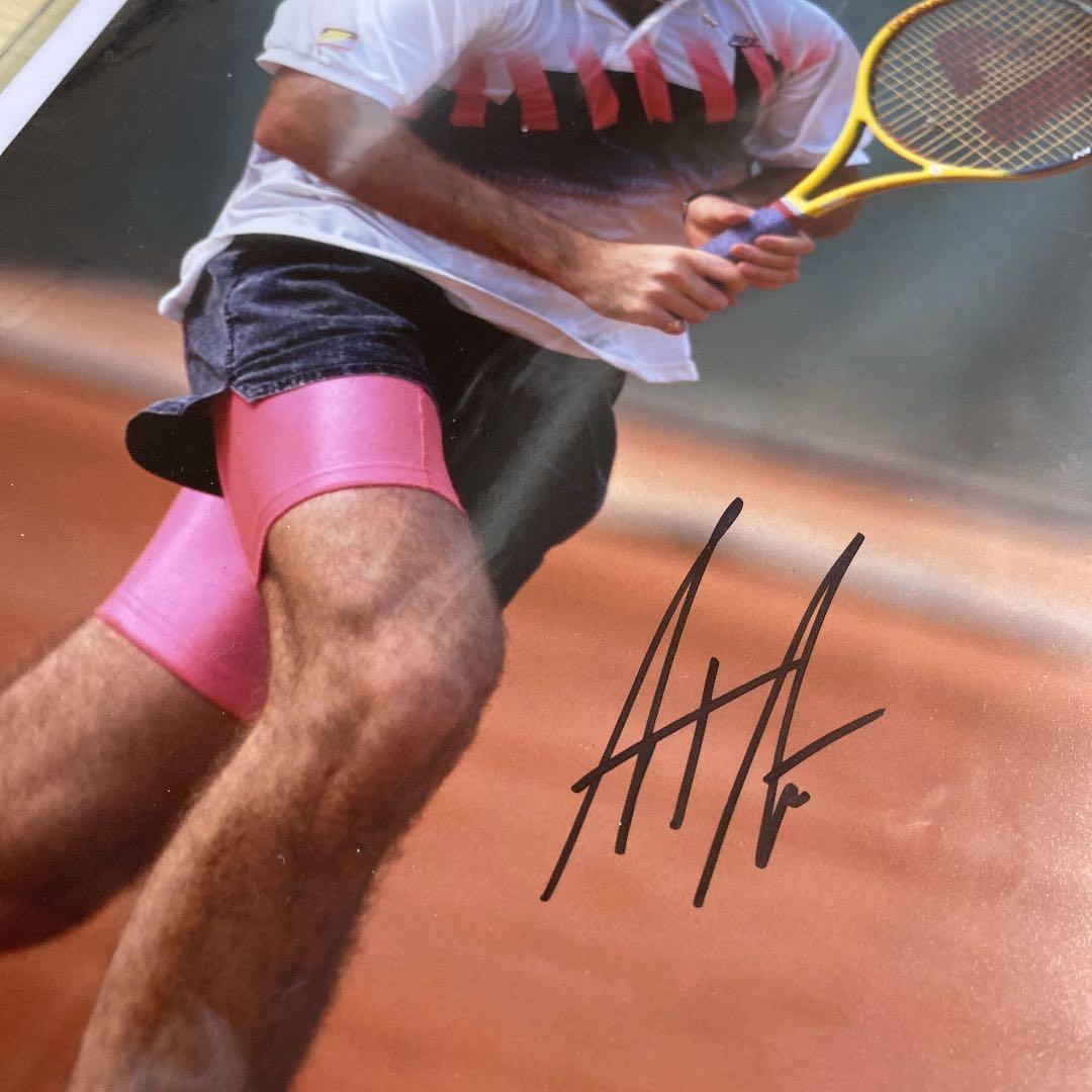 アンドレ・アガシ 直筆サイン入りフォト証明書付きテニス Andre Agassi