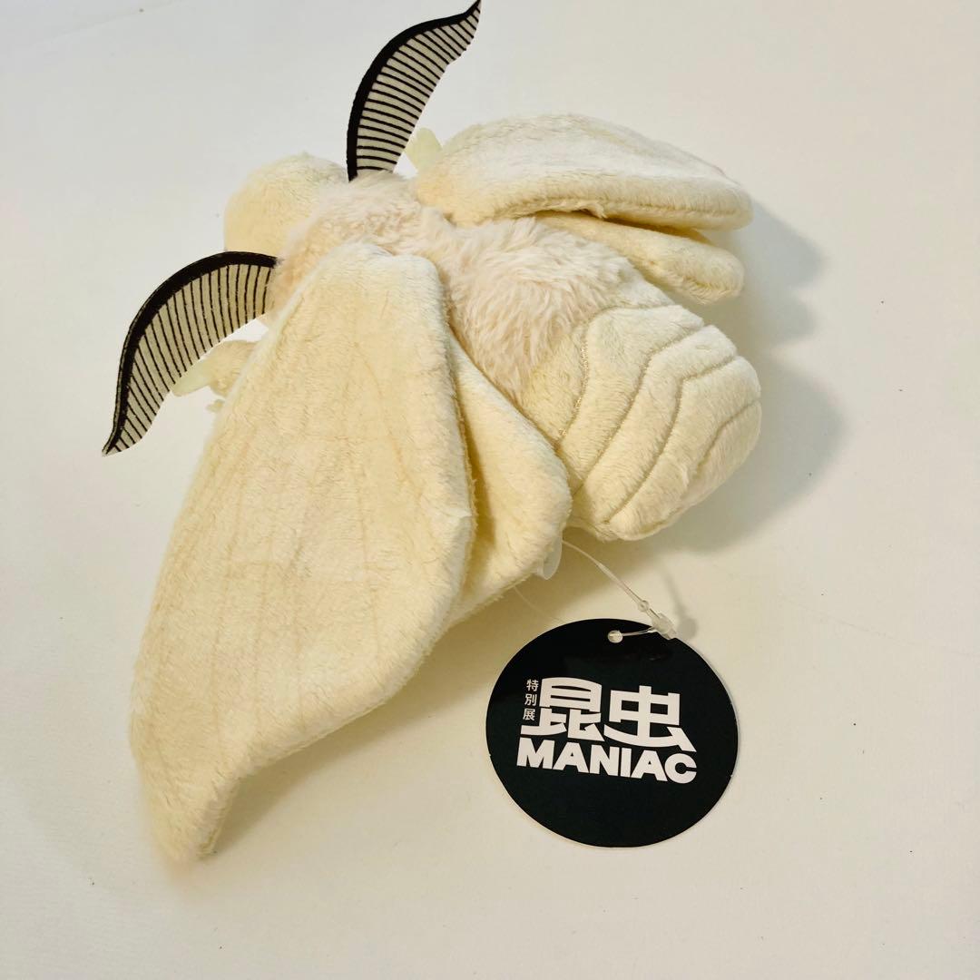 新品】国立科学博物館 特別展 昆虫 MANIAC 蚕蛾 カイコガ ぬいぐるみ