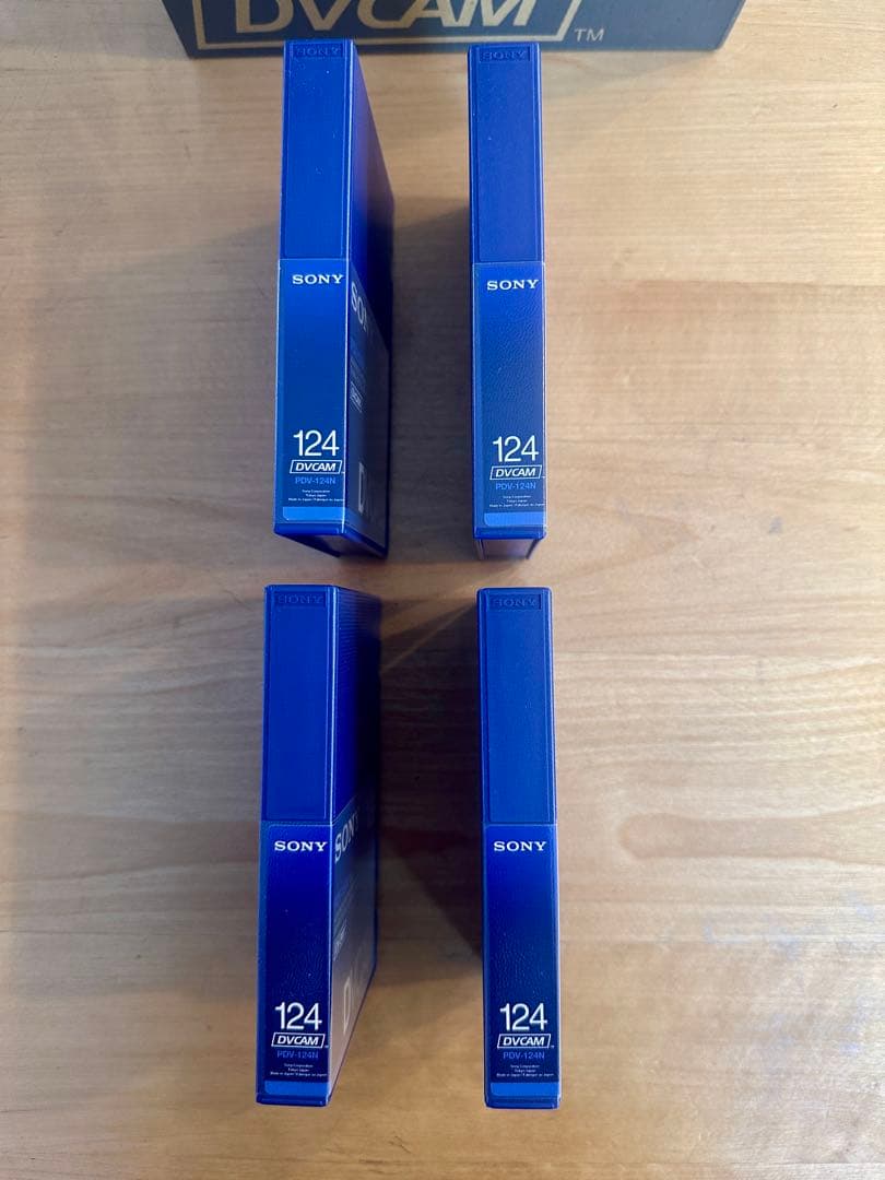 SONY DVCAM テープ PDV-124N 4本セット中古 使用僅少 - メルカリ