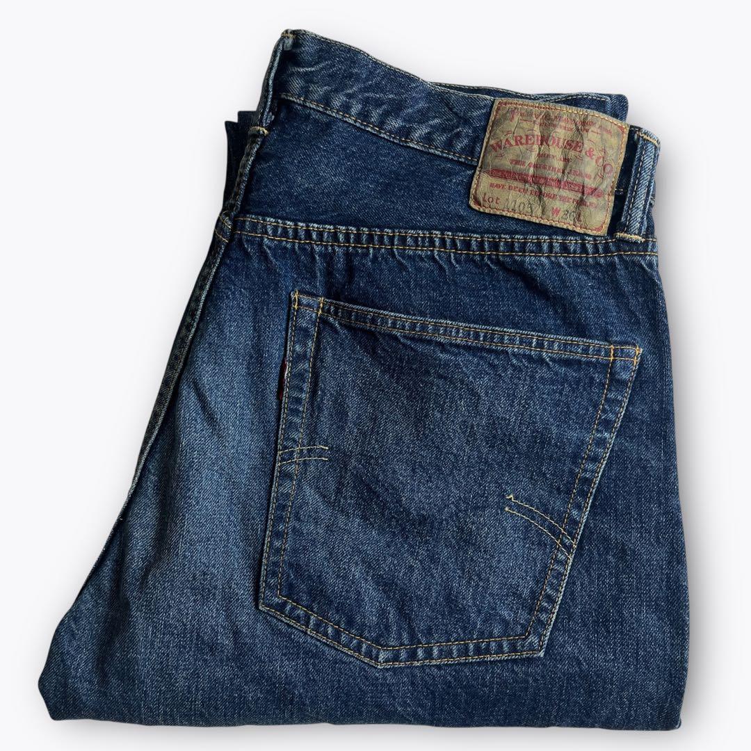 W36】WAREHOUSE 1105 2nd-HAND デニムパンツ セコハン - メルカリ