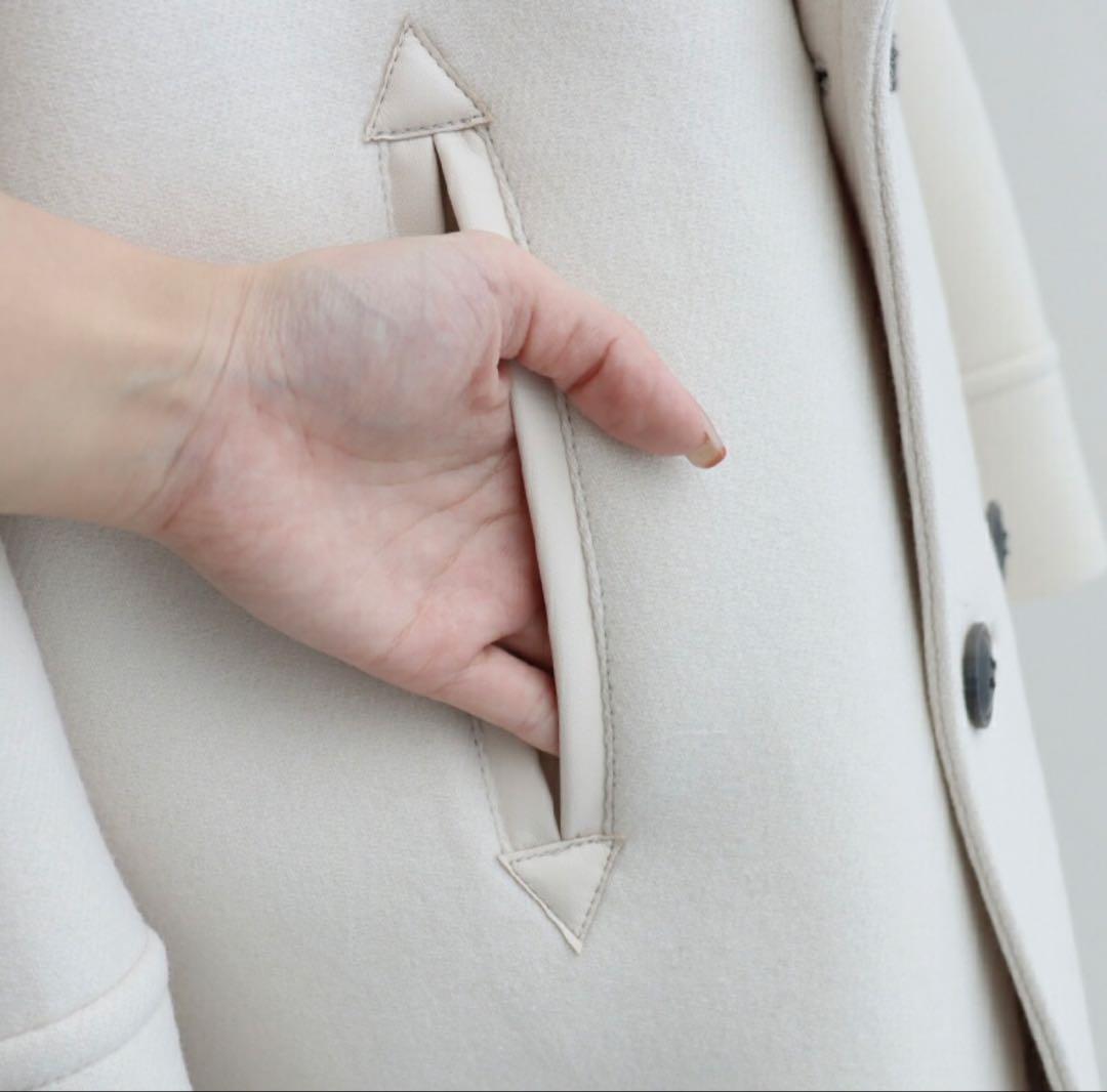 UNCRAVE WHITE アンクレイヴ メルトンPコート