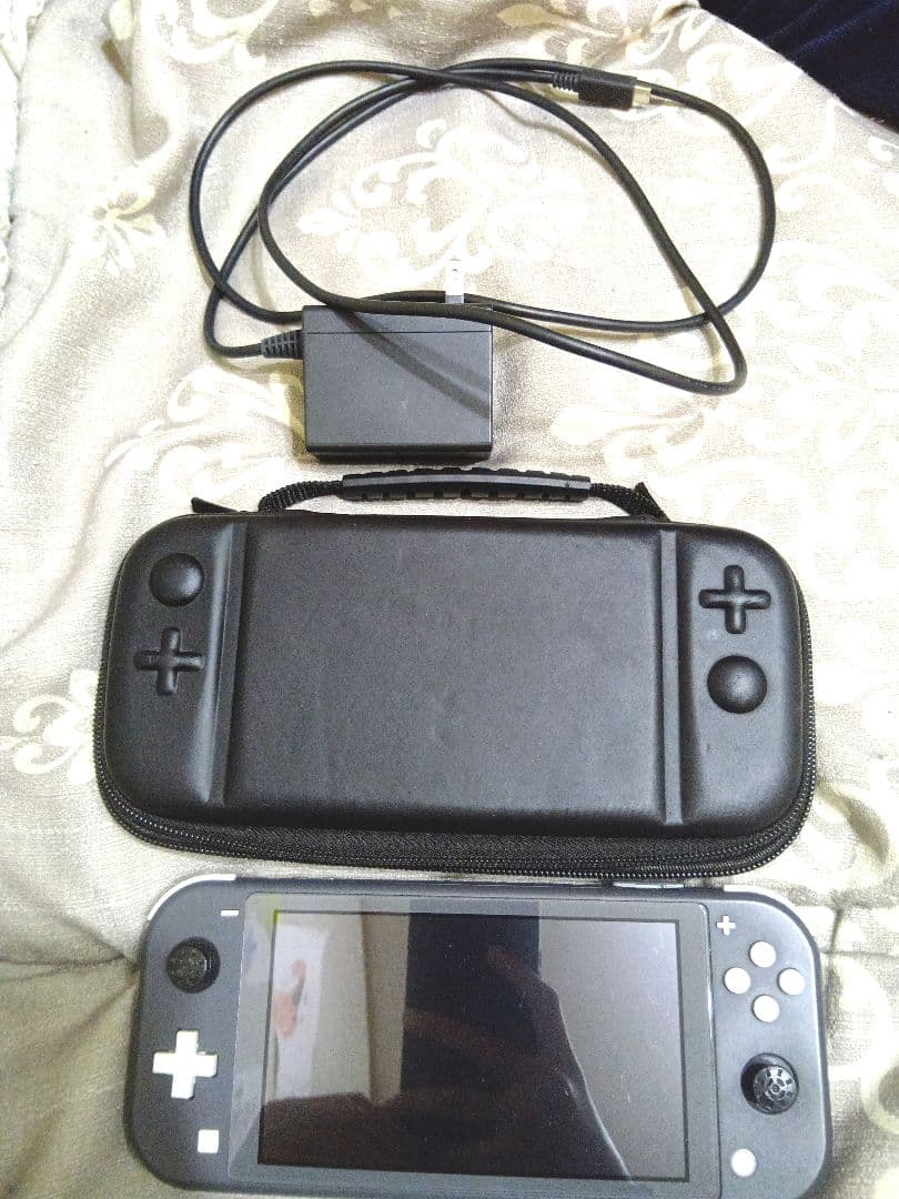 Nintendo Switch Lite 充電器 ケース付き　ジャンク品 Nintendo Switch Lite 青 充電器付き ジャンク品 - メルカリ