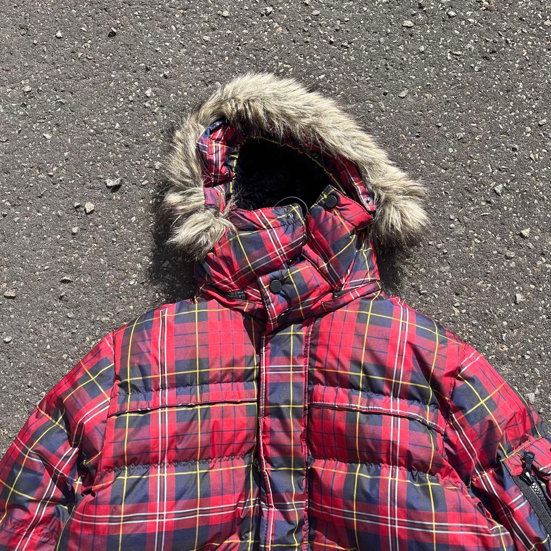 00s OLD UNIQLO ダウンジャケット ファー archive チェック - メルカリ