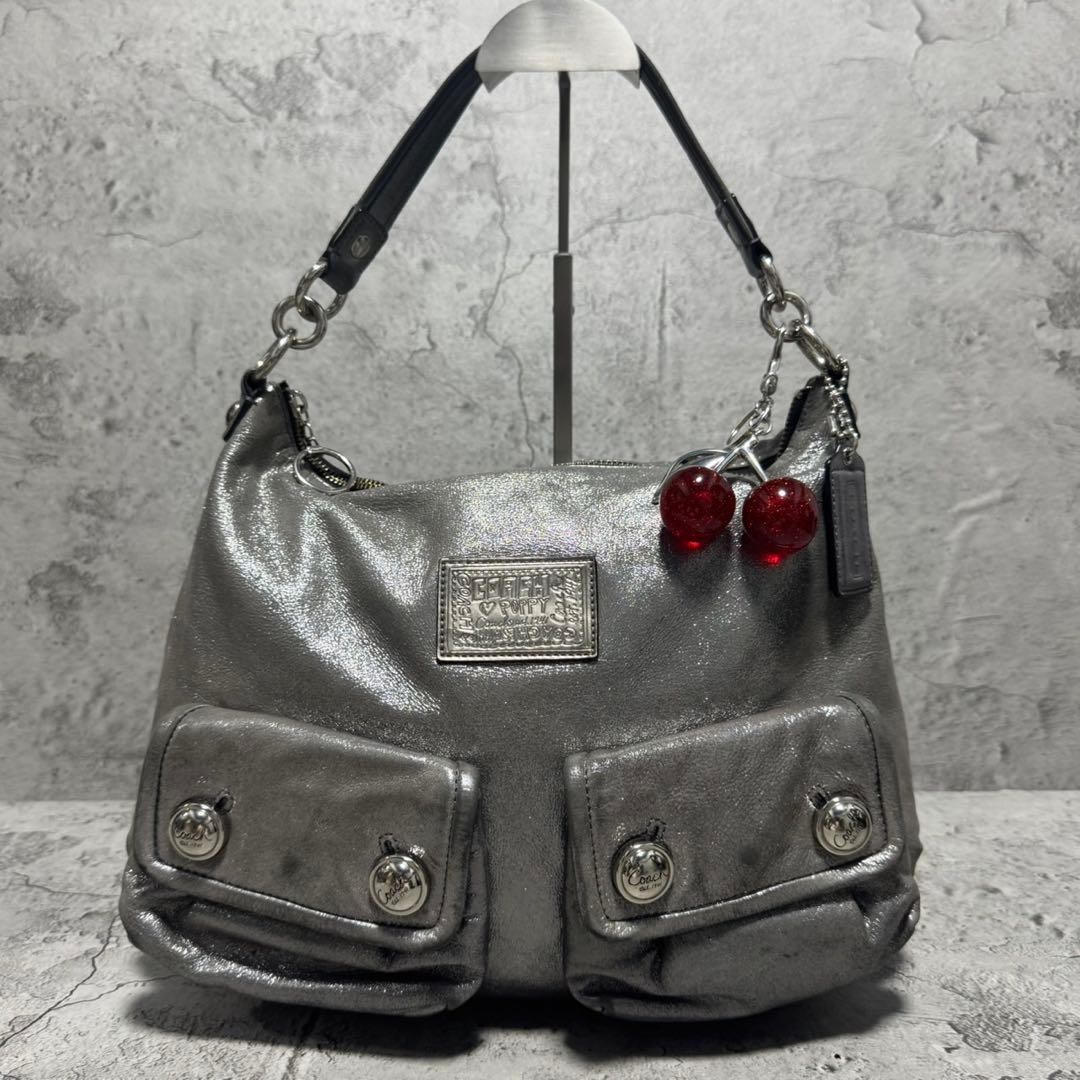 Y2K COACH POPPY Double pocket bag - メルカリ