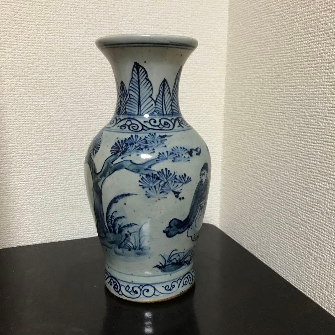 花瓶 骨董品 中国花瓶 中国美術 大明宣徳年製 - メルカリ