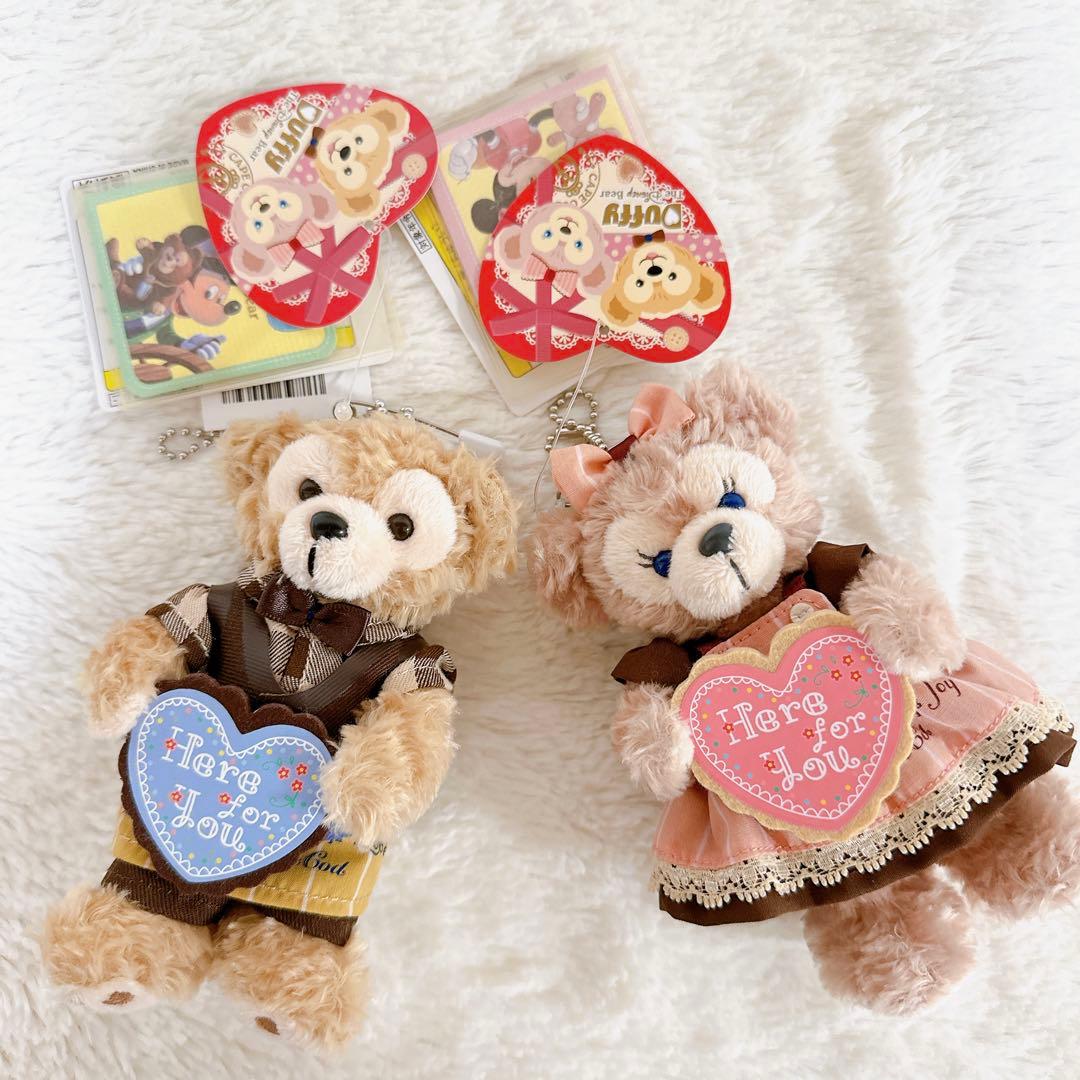 ダッフィー&シェリーメイ 2012 バレンタインぬいば ぬいぐるみバッジ