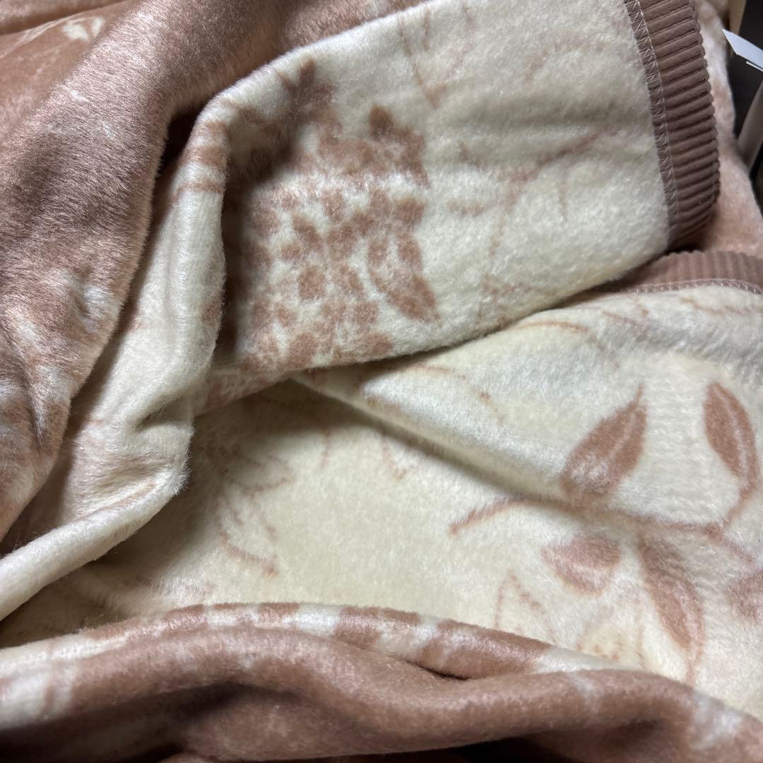 高島屋 くらしすと シルク毛布 絹毛布 絹100% クリーム ベージュ 日本