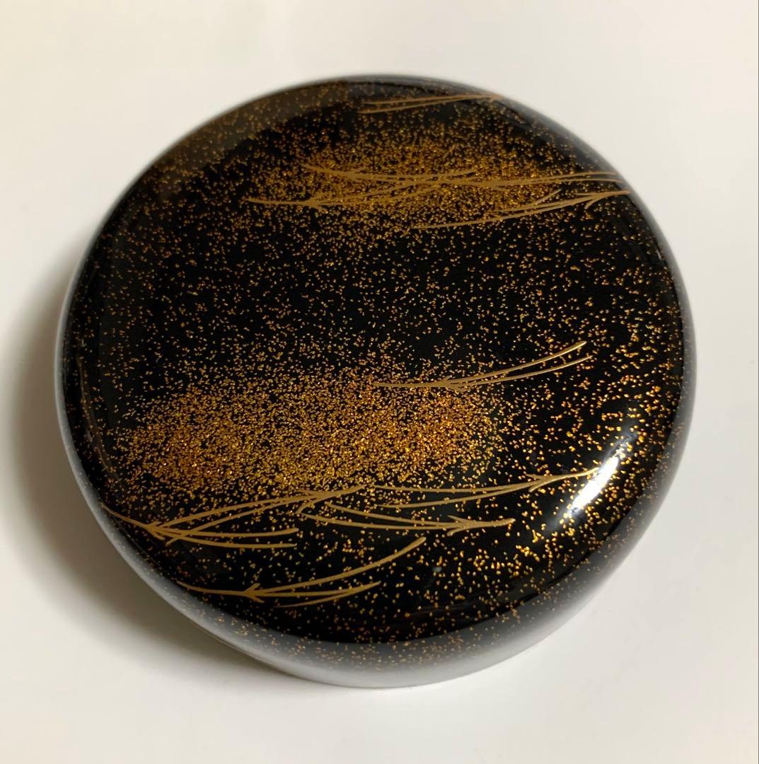 茶道具 なつめ 松葉蒔絵 大棗 京完