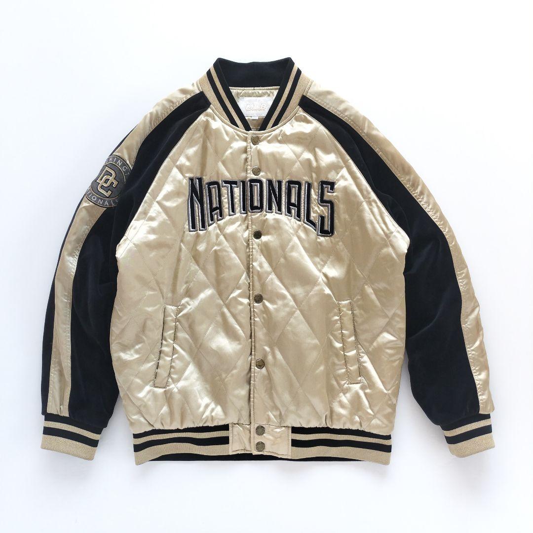 【希少カラー】MLB ワシントンナショナルズ スタジャン ゴールド【XL】 希少カラー】MLB ワシントンナショナルズ スタジャン ゴールド【XL】