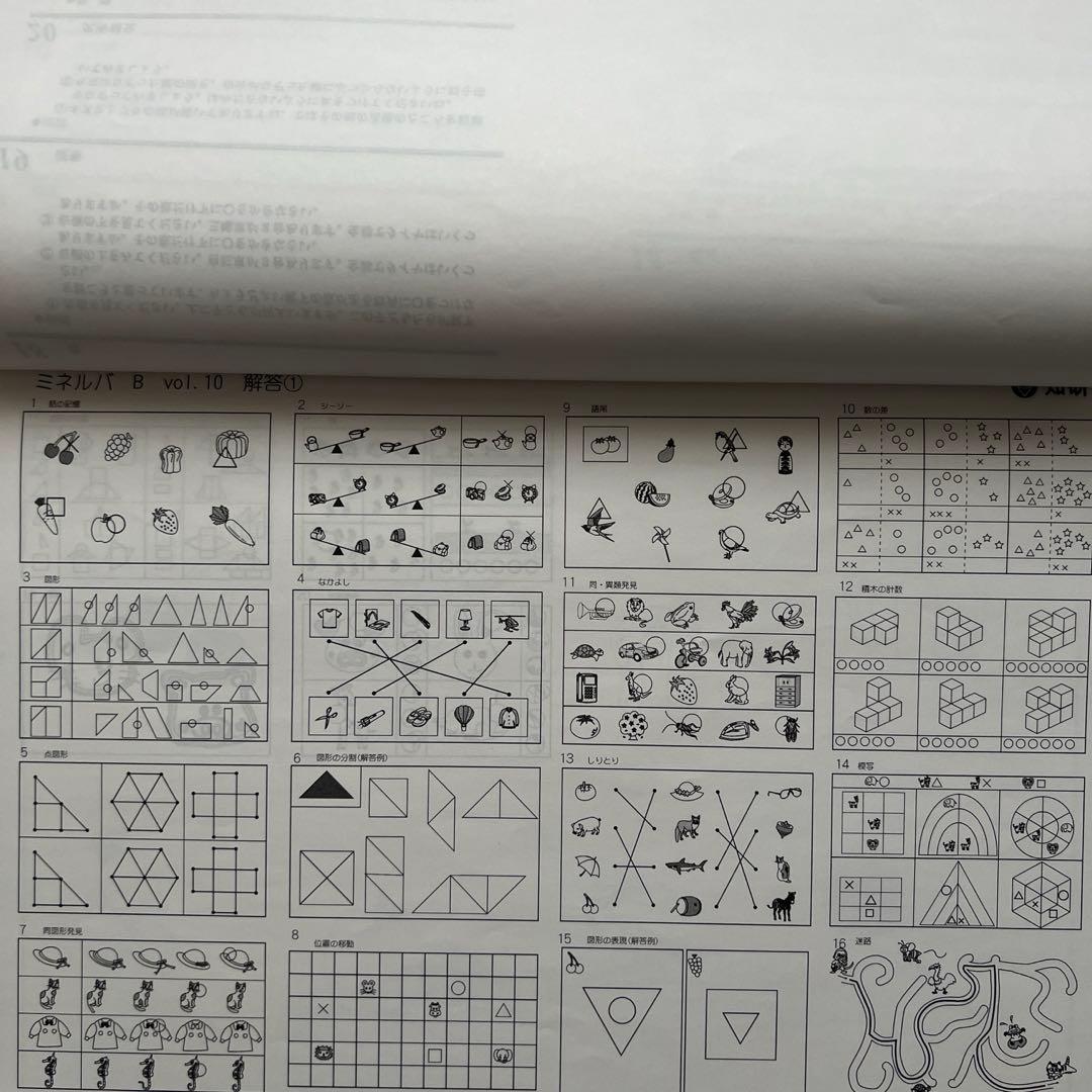 小学校受験対策 ミネルバB教材 vol.10〜24