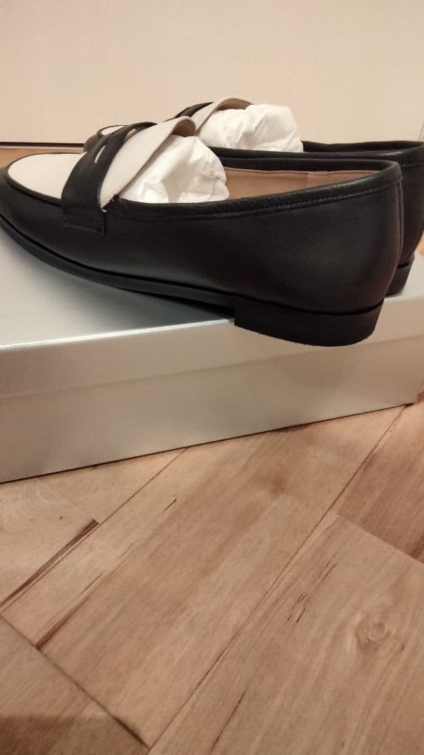 ルタロン　GRISE ローファー 24.5cm ホワイト/ブラック