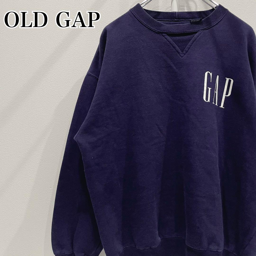 80s-90s OLD GAP トレーナー スウェット ネイビー S/P - メルカリ
