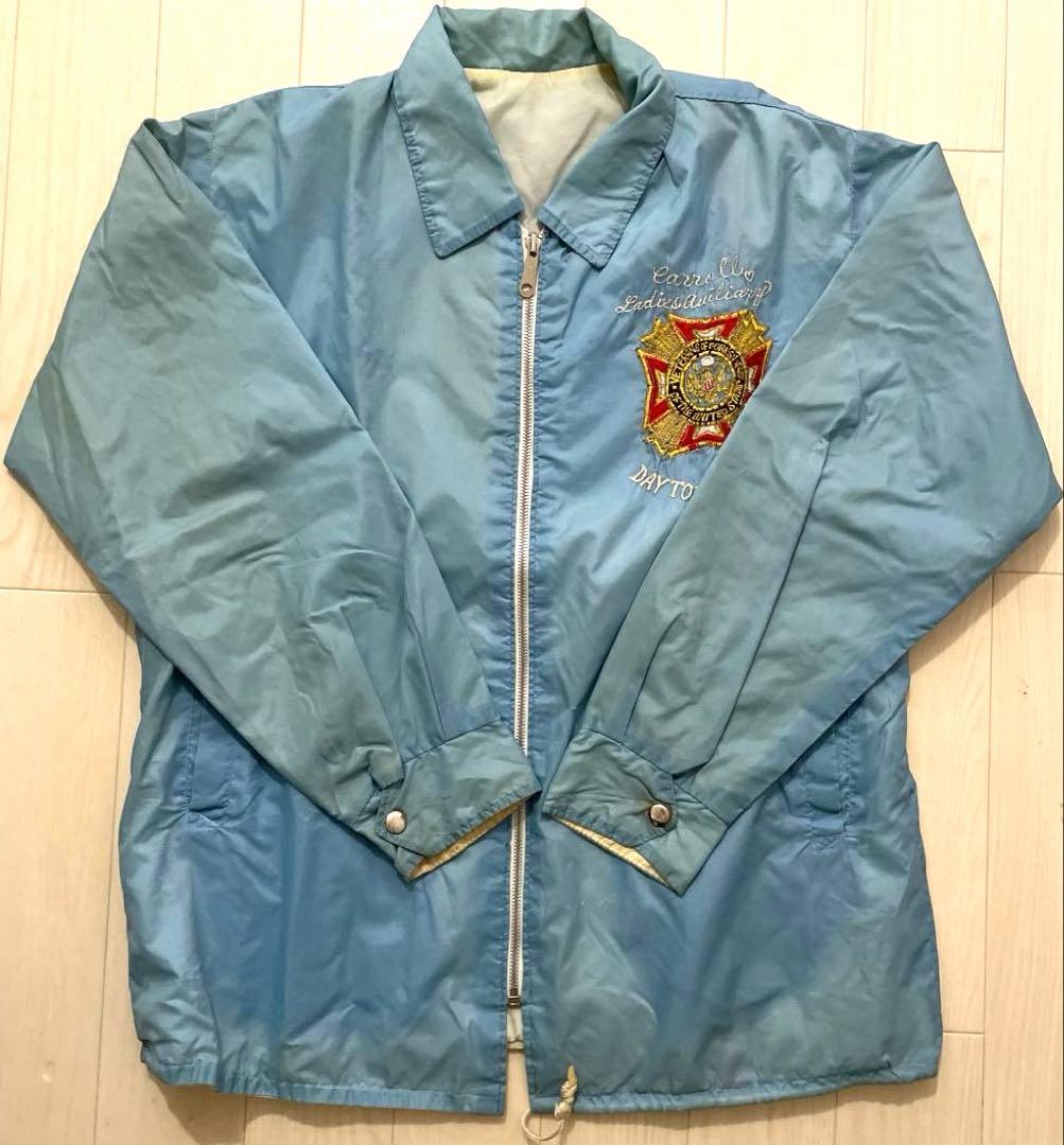 60s VFWワッペンコーチジャケット ヴィンテージ リバーシブル - メルカリ