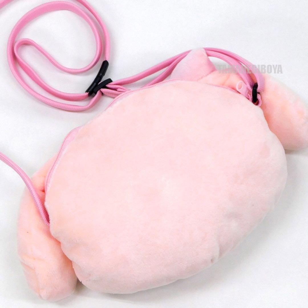 マイメロディ ぬいぐるみ フェイス型 ショルダーバッグ レディース