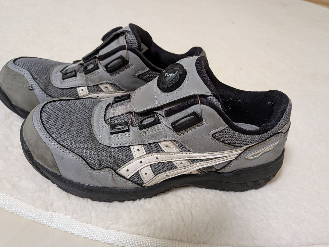 ASICS BOA安全靴 グレー - メルカリ