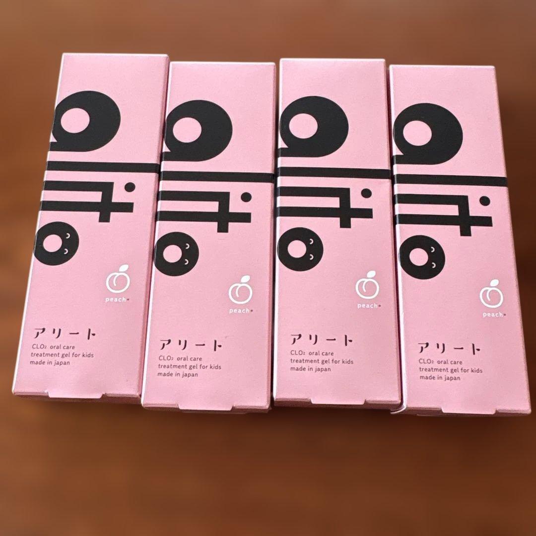 アリート 子供用歯磨き粉 ピーチ　30g×4本 楽天市場】【公式・送料無料】子ども歯磨き粉 ピーチ味 30g 歯医者でも