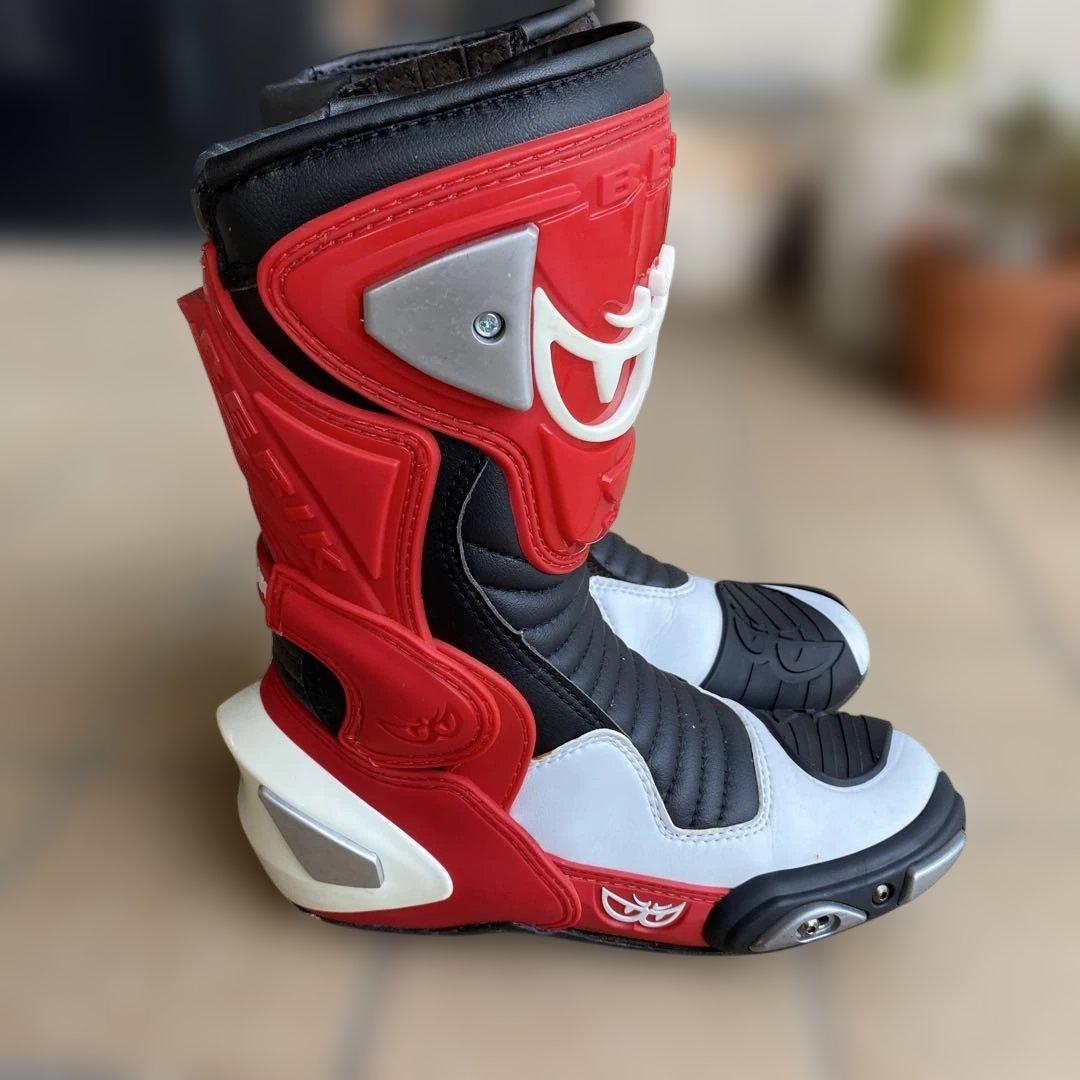 BERIK ベリック レーシングブーツ EUR38 24.5〜25cm 赤黒白 - メルカリ