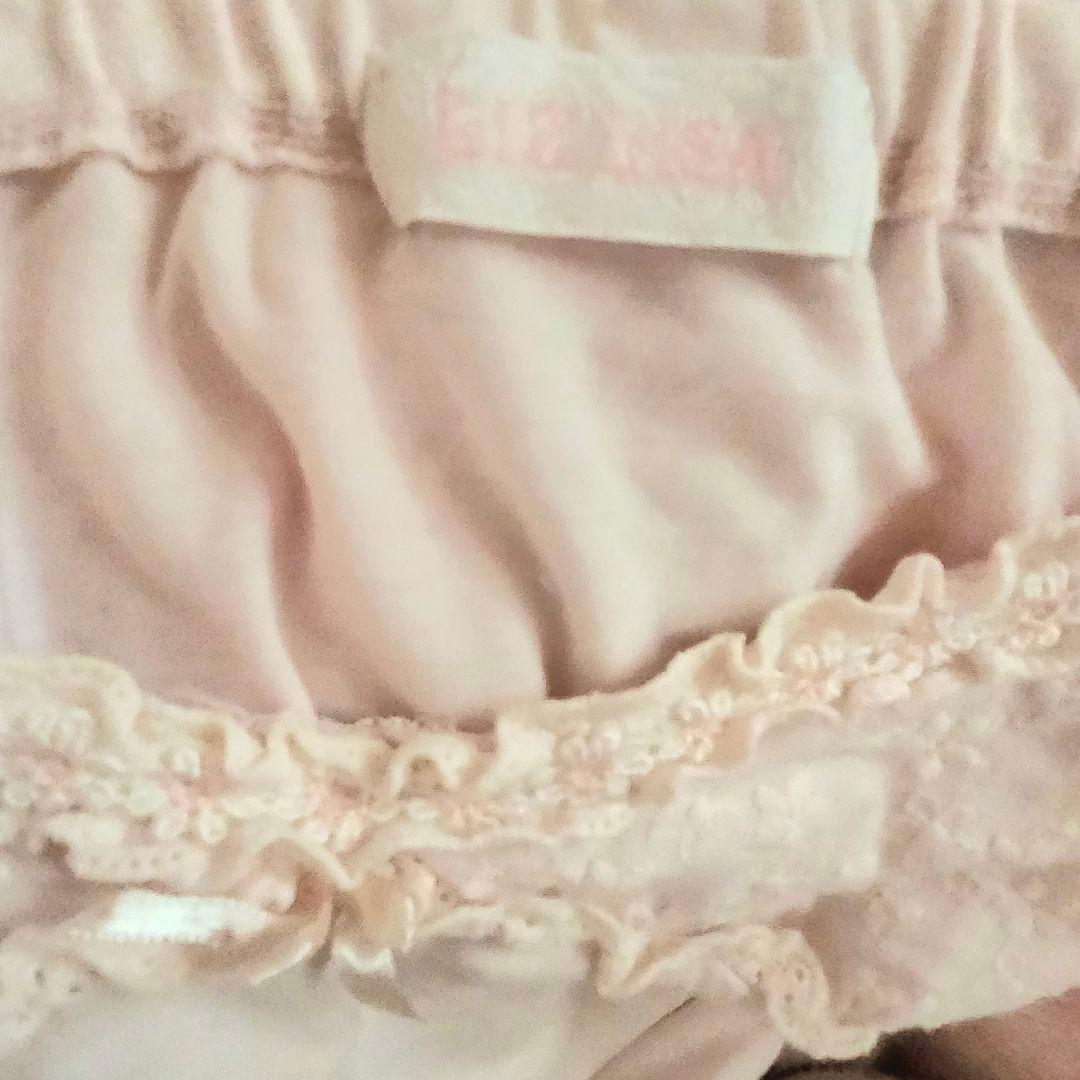 リズリサ 肩リボンフラワー刺繍 キャミソール ピンク LIZLISA