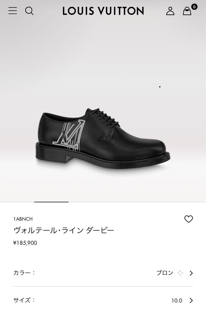 ☆LOUIS VUITTON ☆未使用品「ヴォルテール・ライン ダービー」 - メルカリ