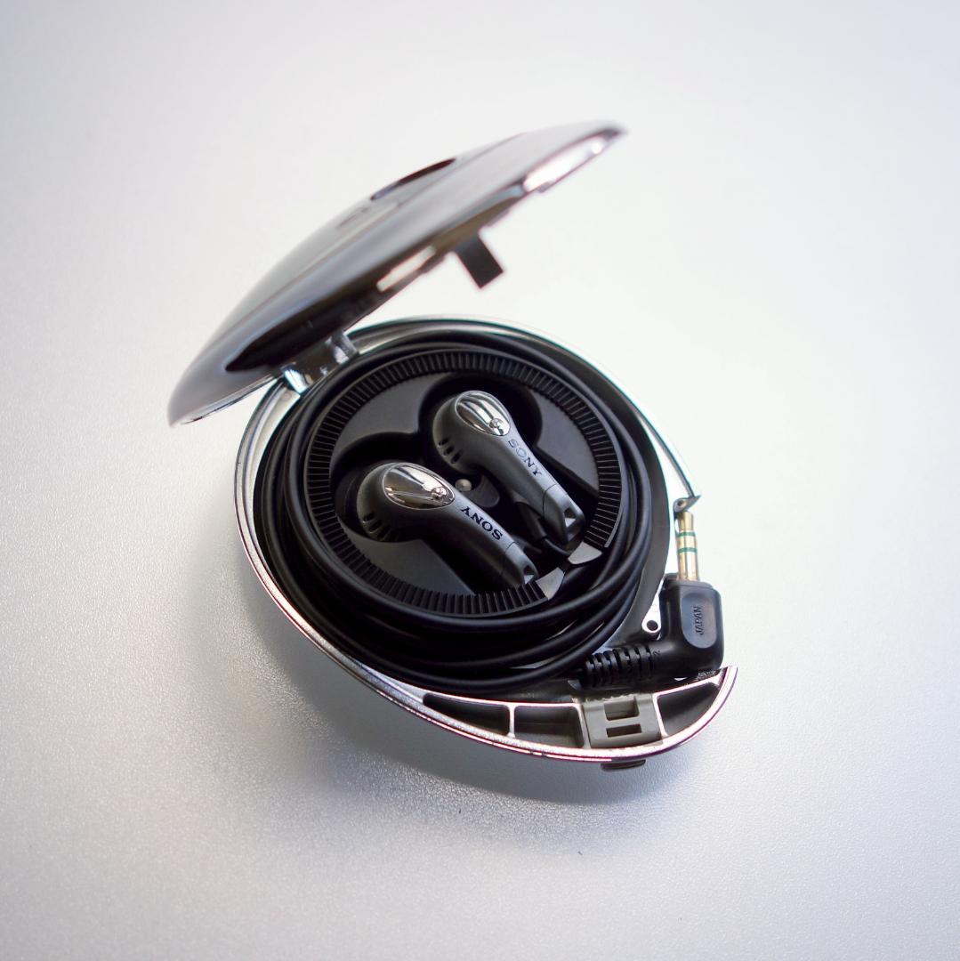音出し確認品】高音質 ソニー イヤホン MDR-E575 巻き取り式ケース付き