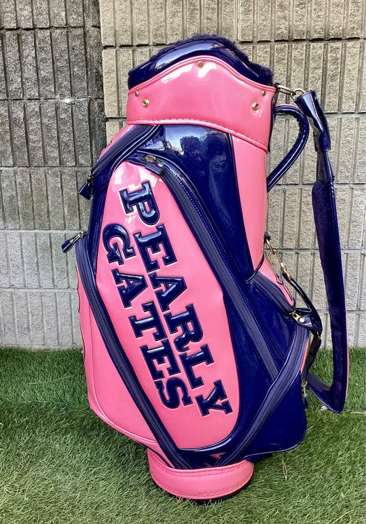 PEARLY GATES パーリーゲイツエナメルキャディバッグ 40%OFF価格／PEARLY GATES パーリーゲイツ キャディバッグ ピンク