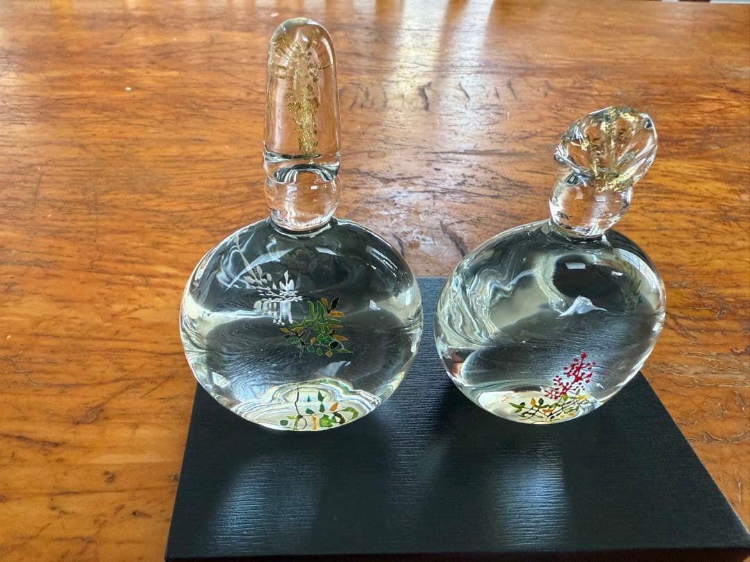 入手困難 ガラス作家 金津沙矢香さん ガラスの南天 お雛様 ひな祭り