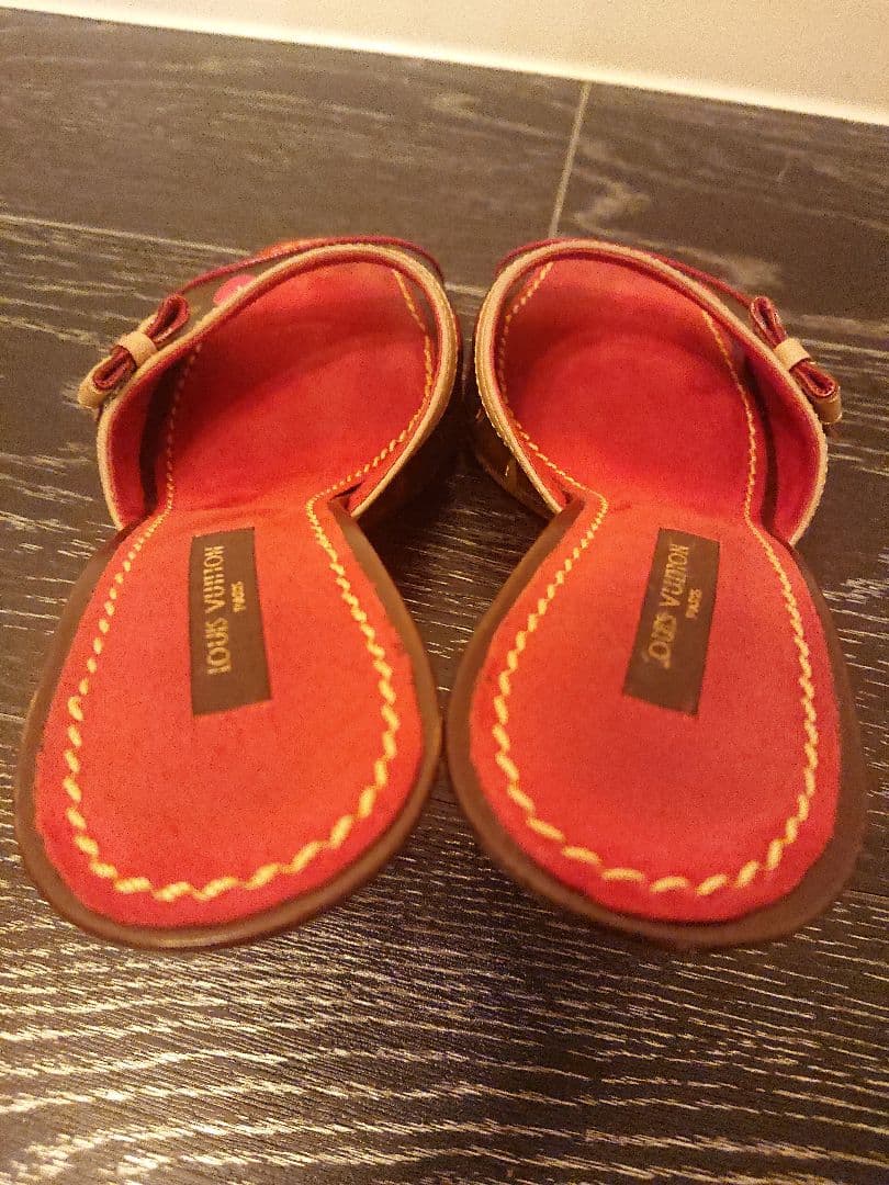 LOUIS VUITTON モノグラム 村上隆コラボ チェリー ミュールサンダル