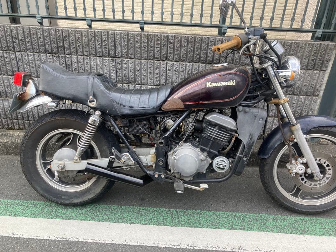 エリミネーター250se lxショート菅 ビート風 ワンオフ カワサキ 旧車