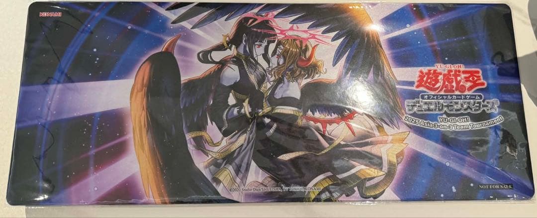 遊戯王　堕天使　公式　プレイマット　3on3 未開封品】佚楽の堕天使/ハーフプレイマット - トレカぱられる