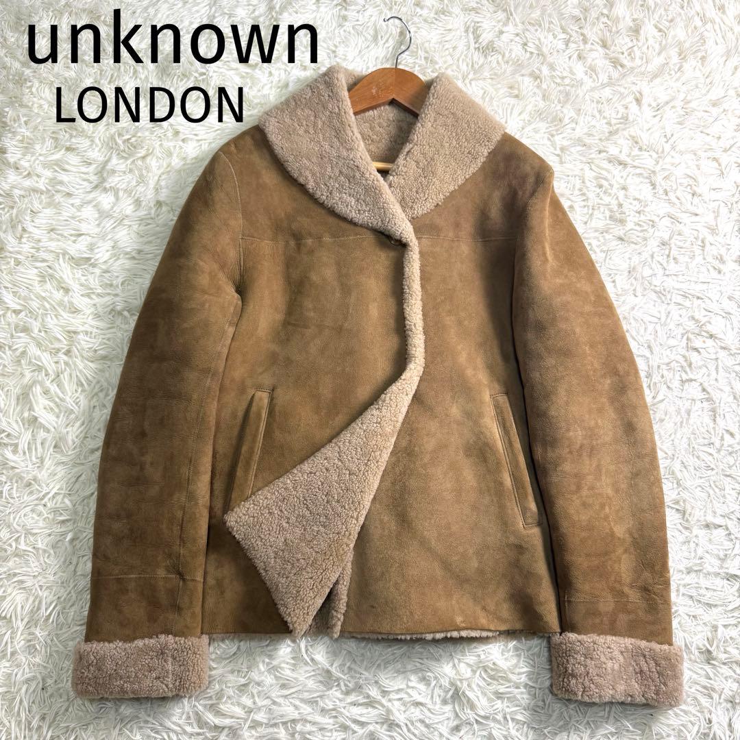 英国製】アンノウンロンドン リアルムートン コート ジャケット シープ