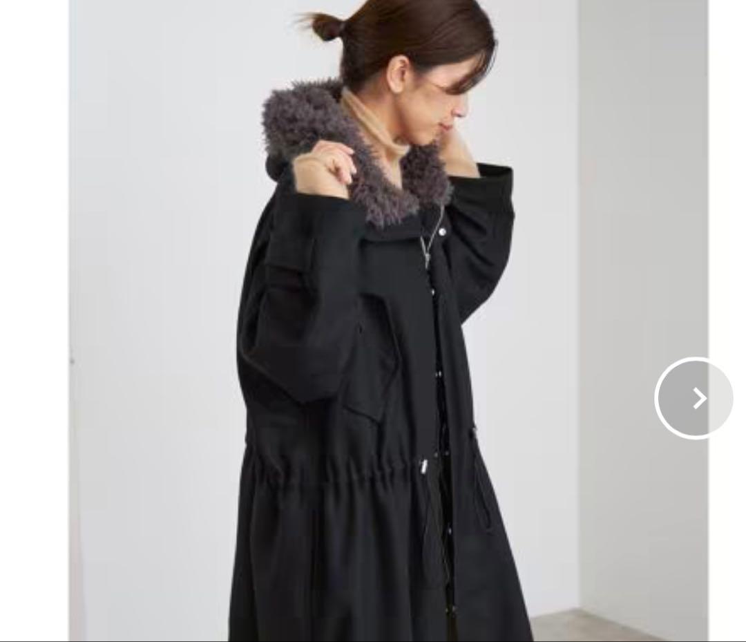 IENAイエナ ウーステッドフランネルモッズコート　モッズコート　ブラック ウーステッドフランネルモッズコート | イエナ(IENA) | マルイウェブ