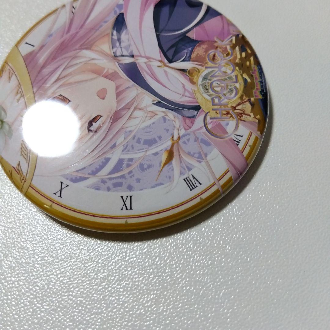 【クロノクロック】クロ 缶バッジ パープルソフトウェア