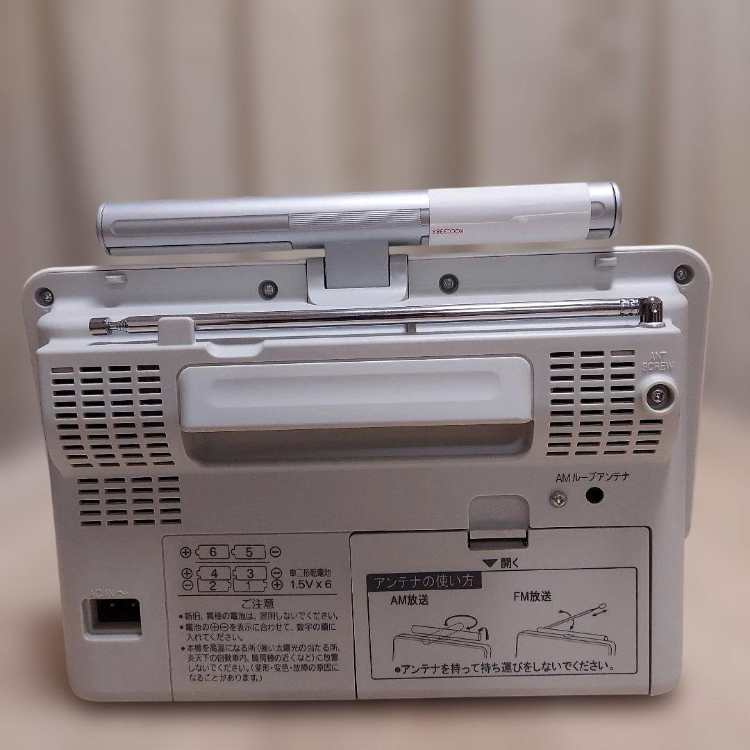 美品】Panasonic・AM/FM・ラジオレコーダー・ホワイト