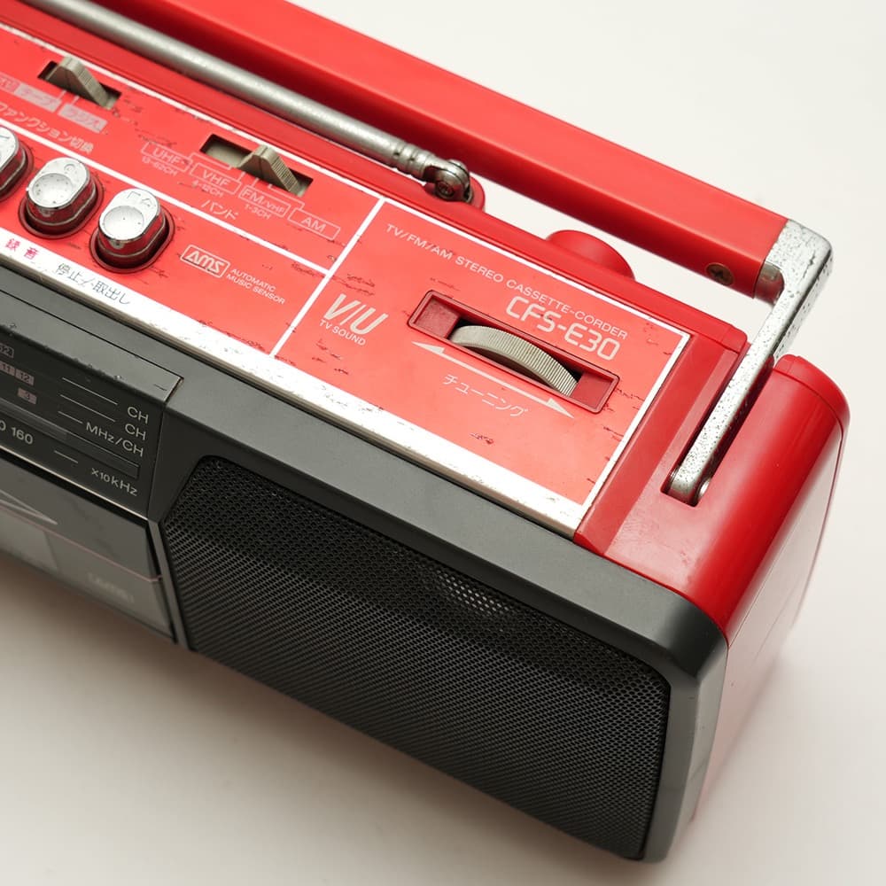 SONY ソニー ラジカセ CFS-E30 レッド ジャンク 昭和レトロ 80s - メルカリ