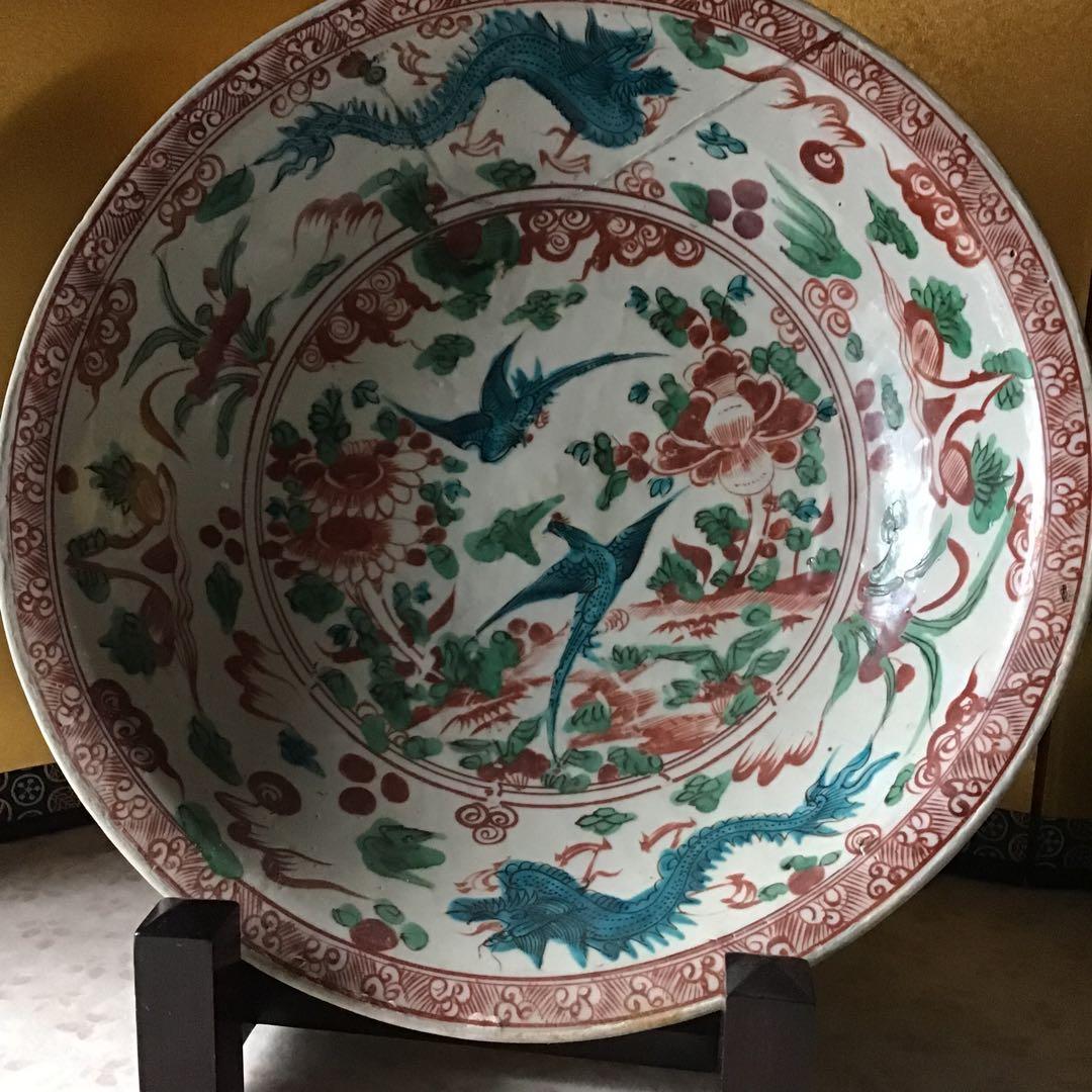 中国 明時代 呉須赤絵 漳洲窯14世紀2枚 Z1 - メルカリ