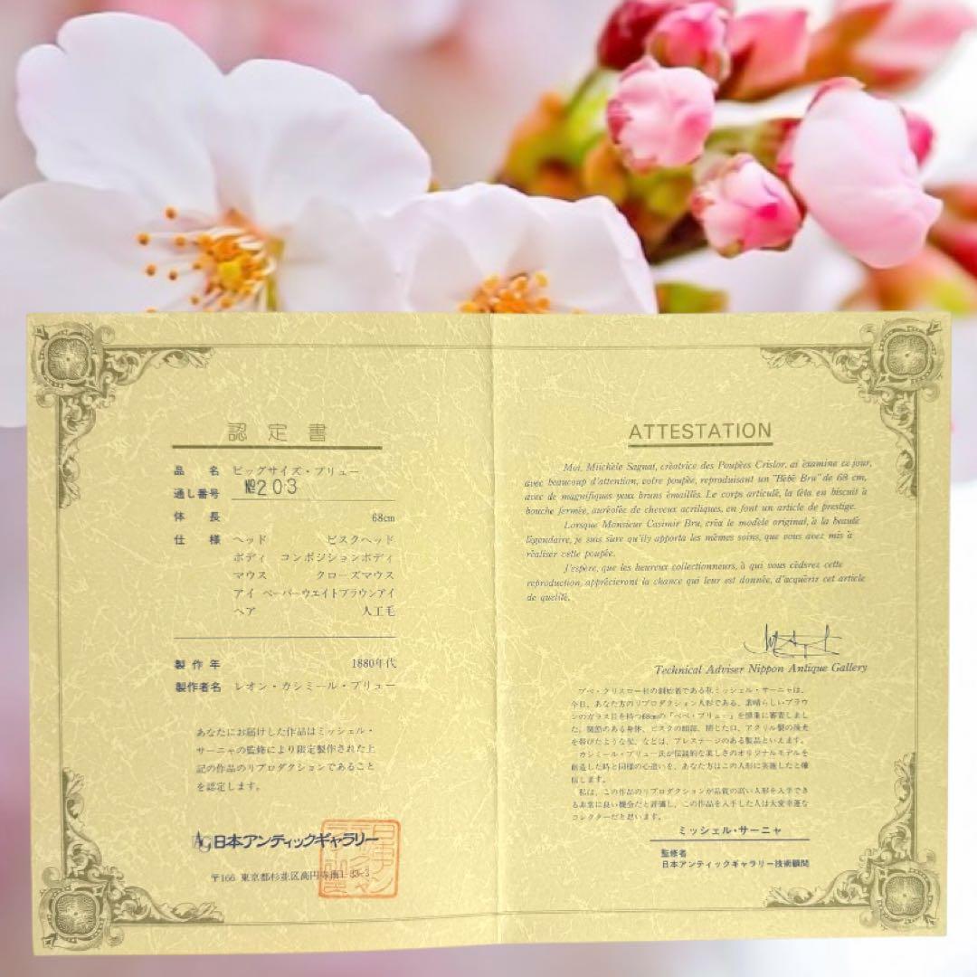 user_a792b3c9様専用 ビスクドール ブリュ ジュン 証明書付き 桜色