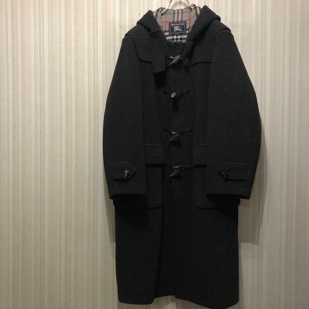 上質 ヘリンボーン 三陽商会 バーバリー ダッフルコート ムーア