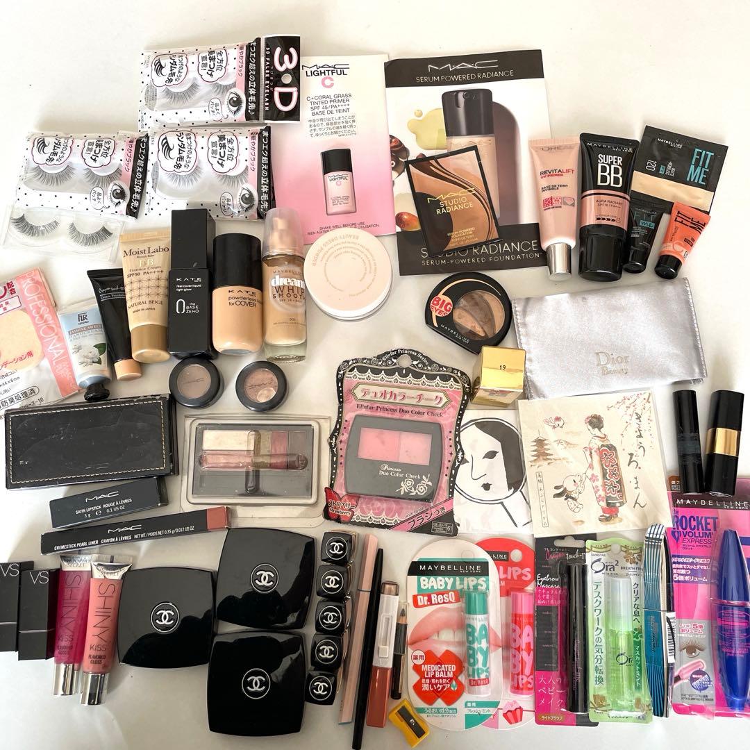 CHANEL・MAC ・メイベリン・ヴィクトリアシークレット他　メイクまとめ売り 化粧品まとめ売り リンメル・CHANEL・MAC アイシャドウ・口紅・ハイ