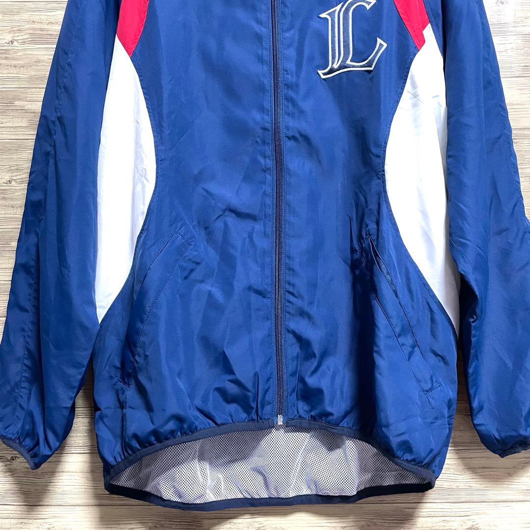 美品 埼玉西武ライオンズ ブルゾン 刺繍 Lサイズ グラウンドコート