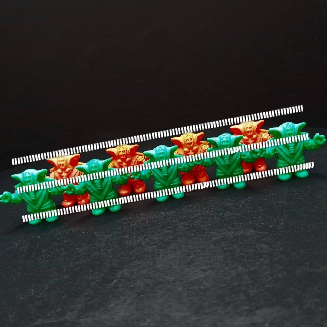 フリップ星人】ツヤありうすい橙色 ウルトラ 怪獣 消しゴム 特撮 当時