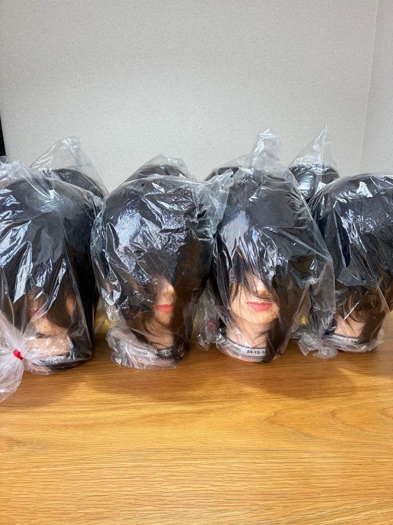 美容師実技試験用　カットウィッグ　8体 （4体での販売も可） カットウィッグ 美容師 マイスター 国家試験 練習 美容師国家試験 練習