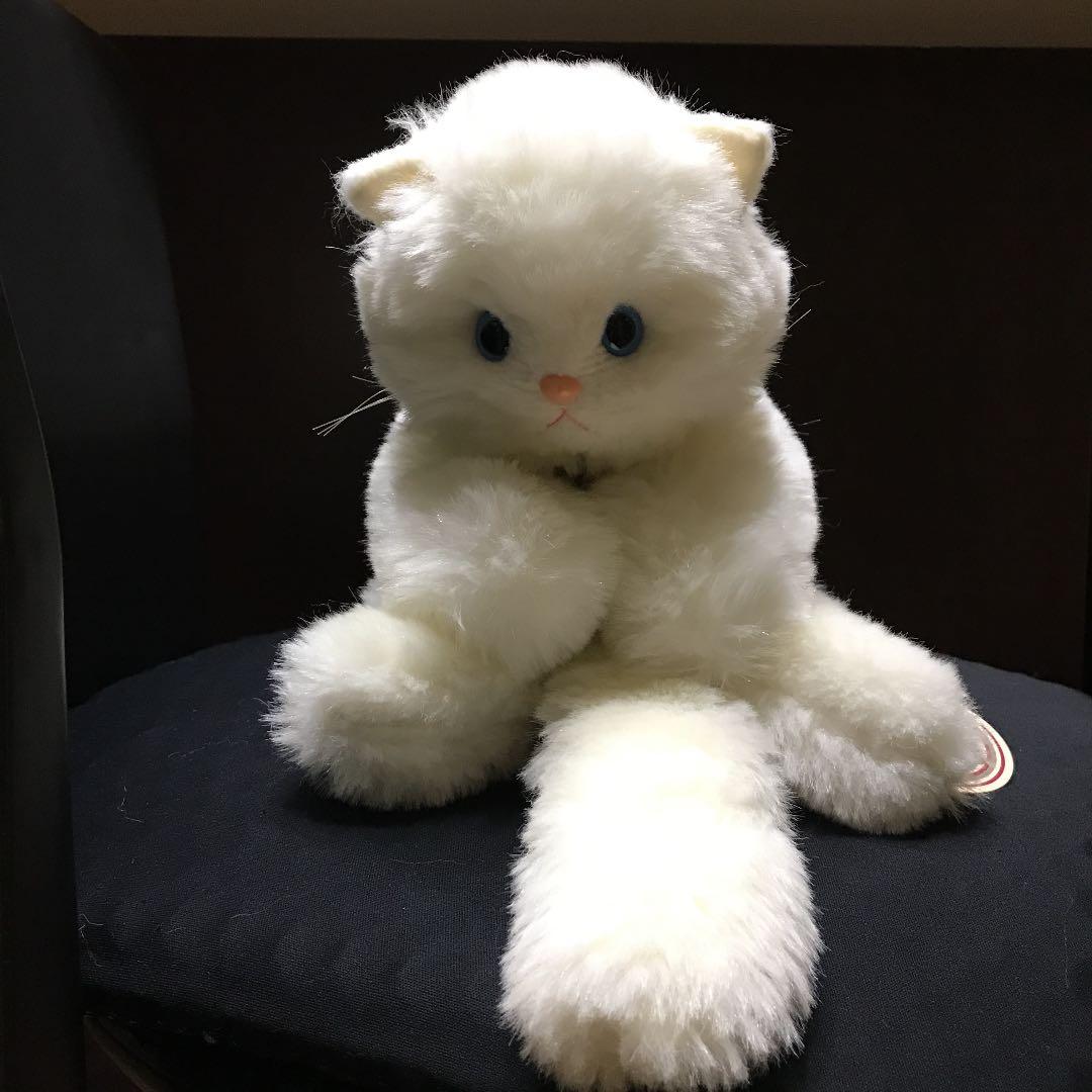 ぬいぐるみ 猫 ねこ ペルシャ猫 創美社 タグ有り 激レア 希少