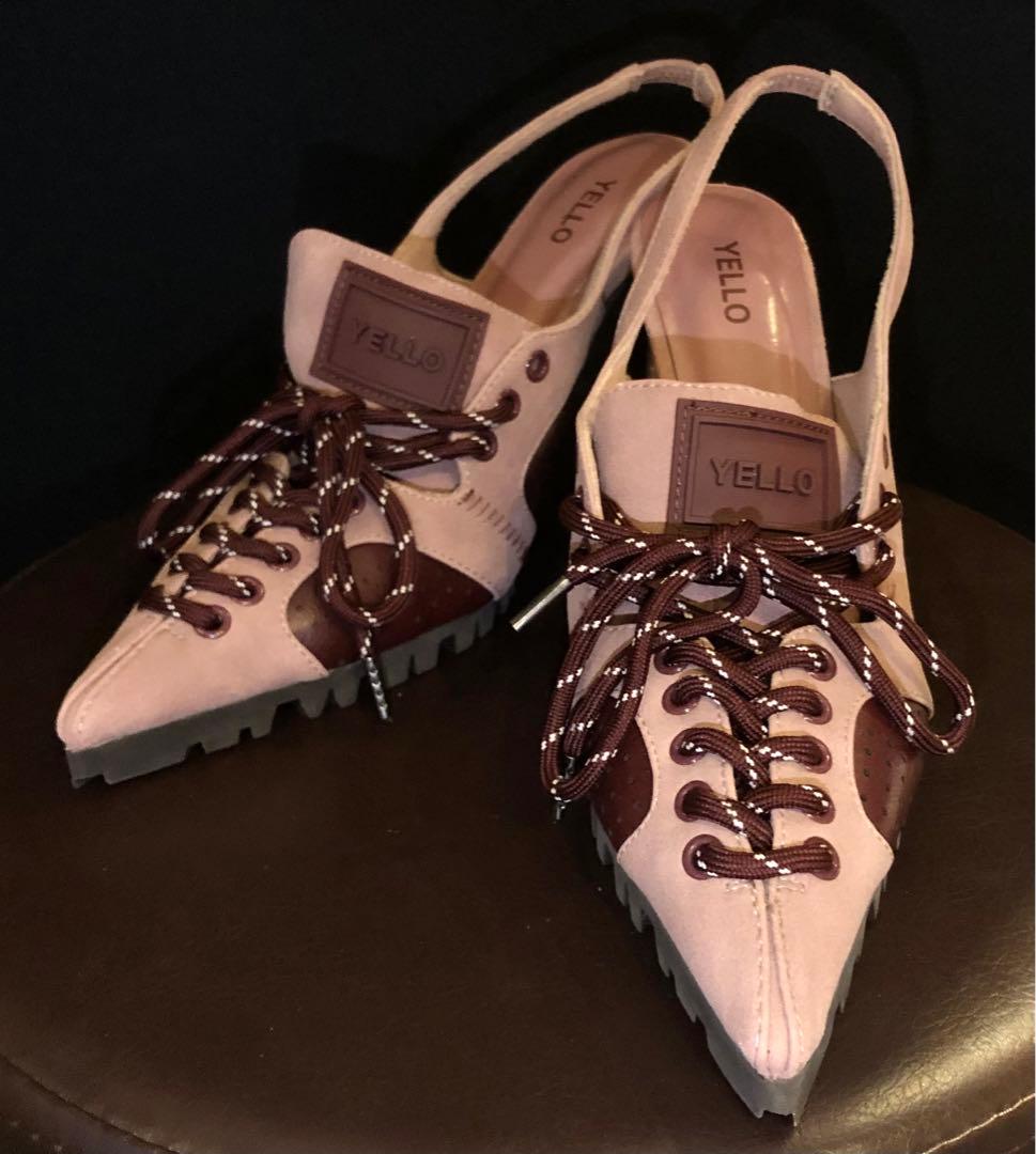 YELLO ピンク スエード ポインテッドトゥ ミュール Lサイズ 楽天市場】ポインテッドトゥミュール [I2345] レディース シューズ